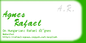 agnes rafael business card